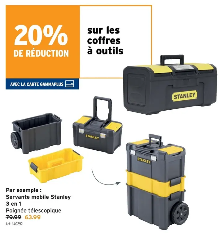 Offre: Servante mobile Stanley