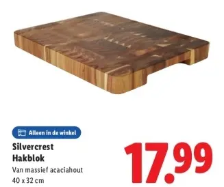 Aanbieding: Hakblok