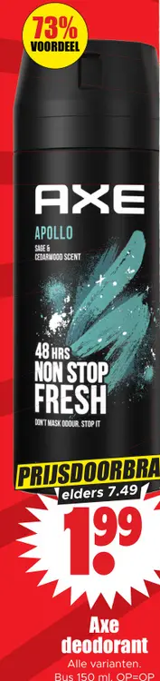 Aanbieding: Axe deodorant