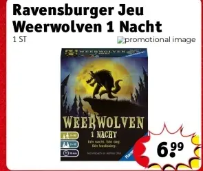 Offre: Jeu Weerwolven 1 Nacht
