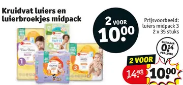 Aanbieding: Kruidvat luiers en luierbroekjes midpack