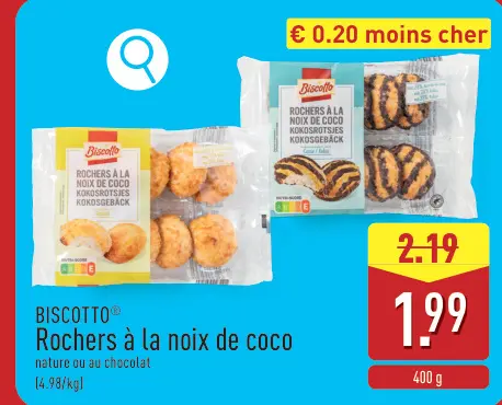 Offre: Rochers à la noix de coco