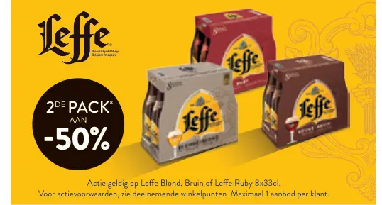 Promotie: Leffe Blond, Bruin of Leffe Ruby