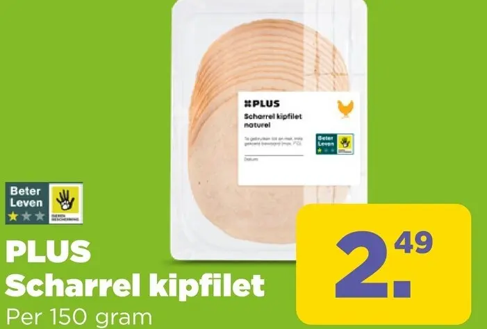 Aanbieding: PLUS Scharrel kipfilet