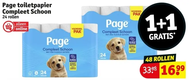 Promotie: Toiletpapier Compleet Schoon