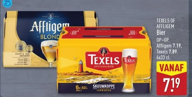 Aanbieding: Texels of Affligem Bier
