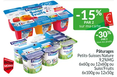 Offre: Petits-Suisses Nature ou Suiss'Fruits