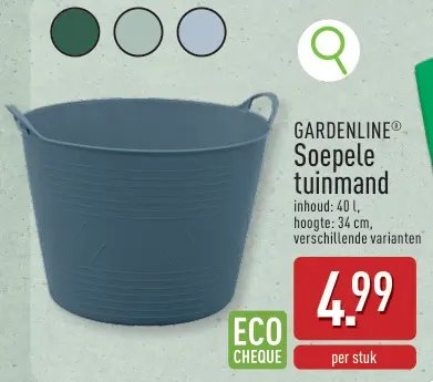 Promotie: Soepele tuinmand