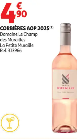 Promotie: Domaine Le Champ des Murailles Corbières Aop 2025