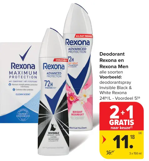 Promotie: Deodorant Rexona en Rexona Men