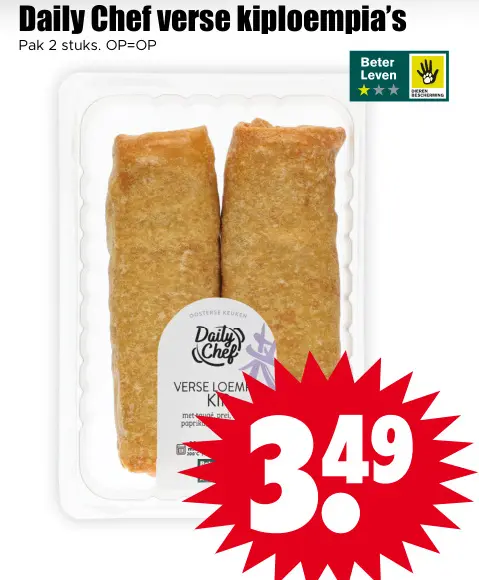 Aanbieding: verse kiploempia's