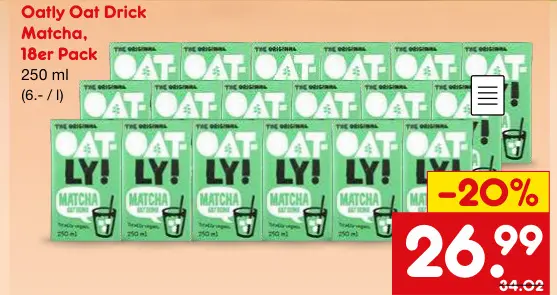 Aanbieding: Oatly Oat Drick Matcha