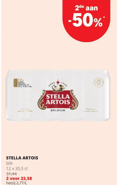 Promotie: Stella artois