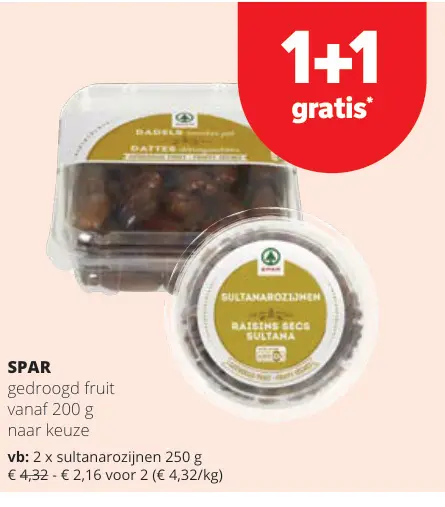 Promotie: Gedroogd fruit