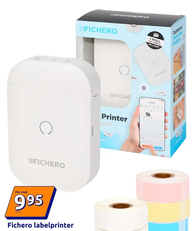 Promotie: Fichero labelprinter en navulrollen