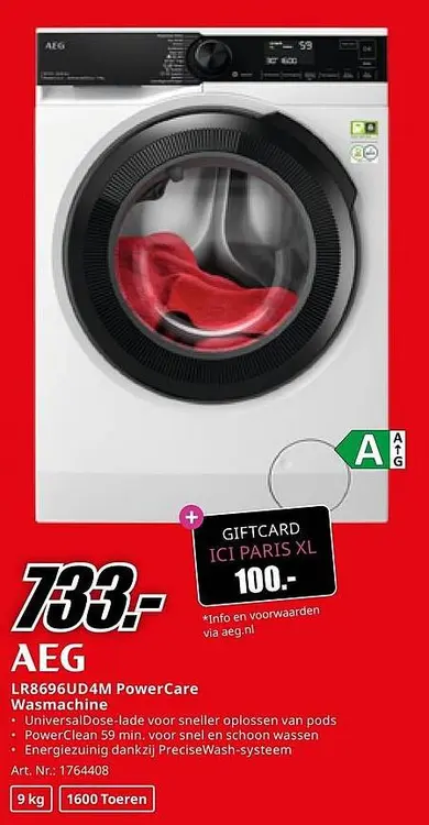 Aanbieding: LR8696UD4M PowerCare Wasmachine