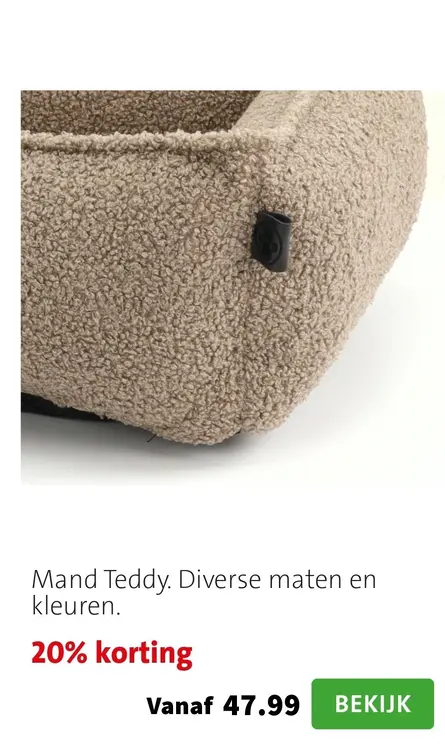 Aanbieding: Mand Teddy