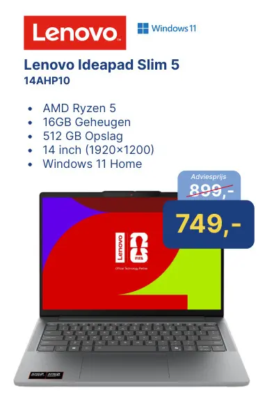 Aanbieding: Lenovo Ideapad Slim 5 14AHP10