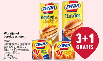 Aanbieding: Worstjes of bereide schotel