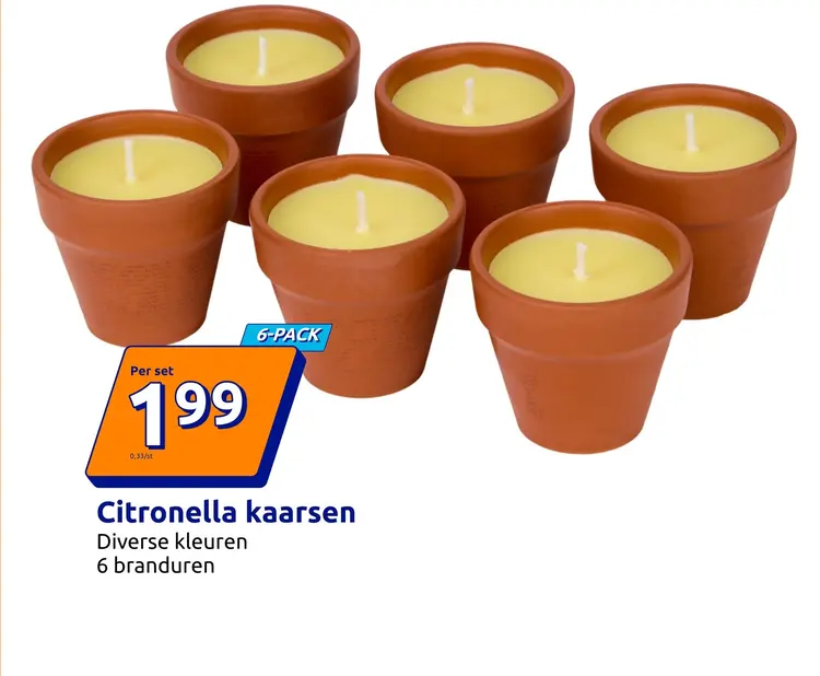 Promotie: Citronella kaarsen