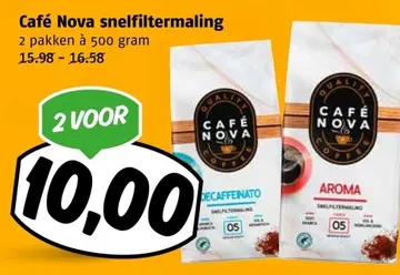 Aanbieding: Café Nova snelfiltermaling