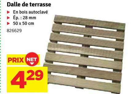Offre: Dalle de terrasse