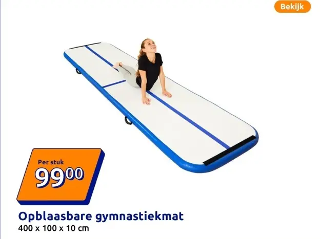 Promotie: Opblaasbare gymnastiekmat
