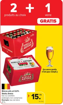 Offre: Bières pils et 0.0%