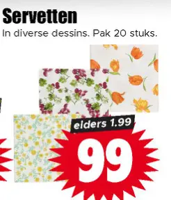 Aanbieding: Servetten