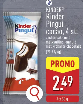 Promotie: Kinder Pingui cacao