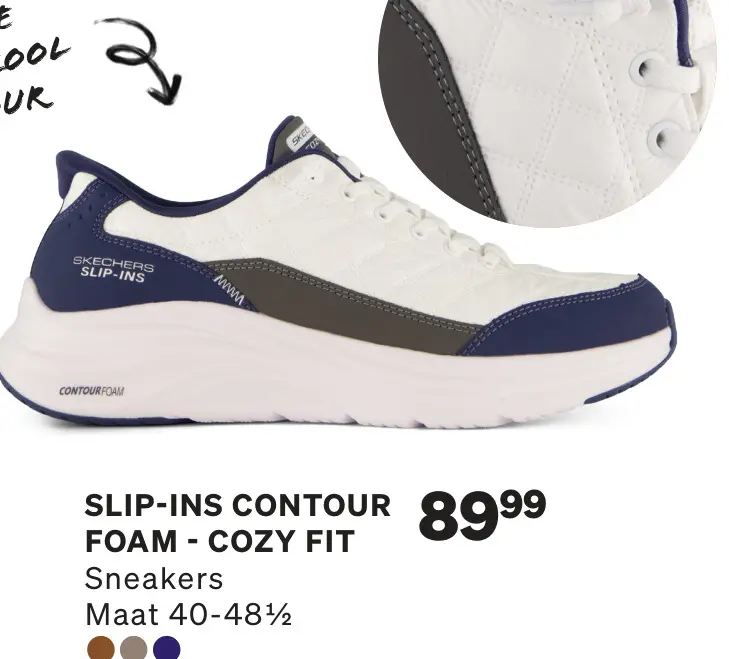 Aanbieding: Slip-ins Contour Foam - Cozy fit Sneakers
