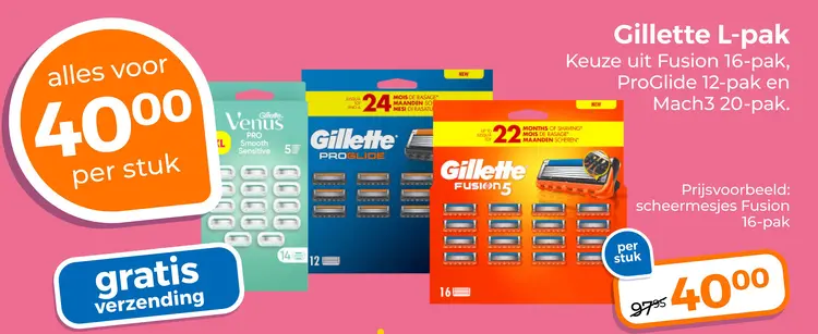 Aanbieding: Gillette L-pak