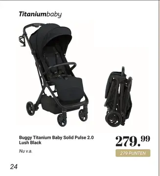 Aanbieding: Buggy Titanium Baby Solid Pulse 2.0 Lush Blac