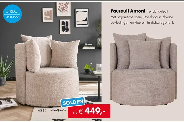 Promotie: Antoni fauteuil