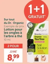 Offre: Lotion pour les ongles à l'arbre à thé
