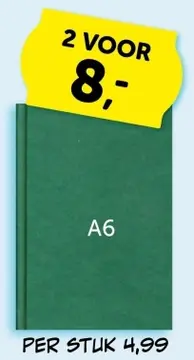 Aanbieding: Blanco Dummie A6