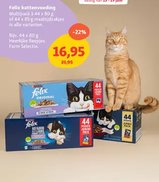 Aanbieding: Felix kattenvoeding Multipack