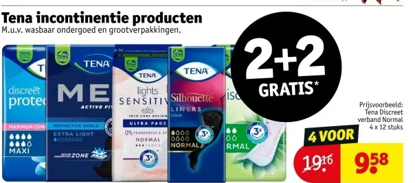 Aanbieding: Tena incontinentie producten