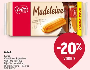 Aanbieding: Gebak Lotus