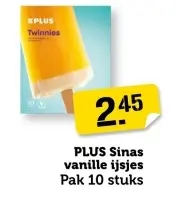 Aanbieding: PLUS Sinas vanille ijsjes