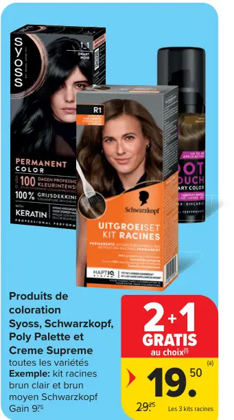 Offre: Produits de coloration