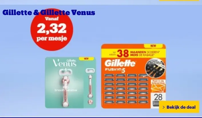 Aanbieding: Gillette & Gillette Venus