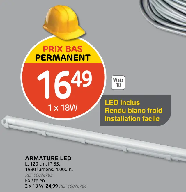 Offre: Armature led