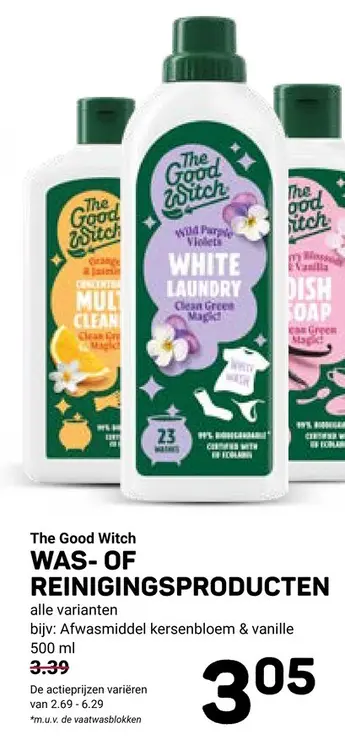 Aanbieding: The Good Witch Was- of reinigingsproducten
