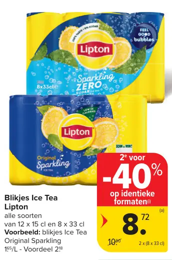 Promotie: Blikjes Ice Tea