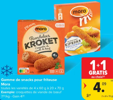 Offre: Gamme de snacks pour friteuse