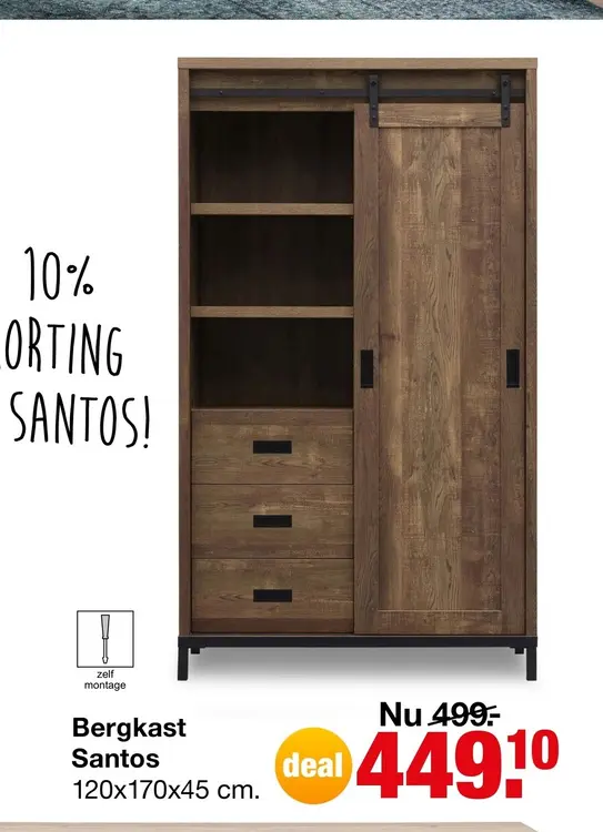Aanbieding: Bergkast Santos