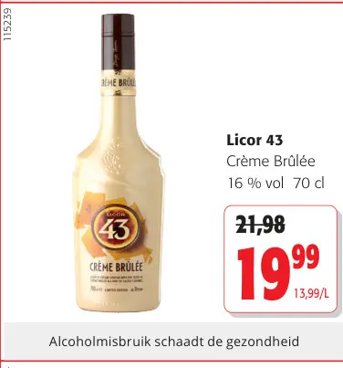 Promotie: Crème Brûlée