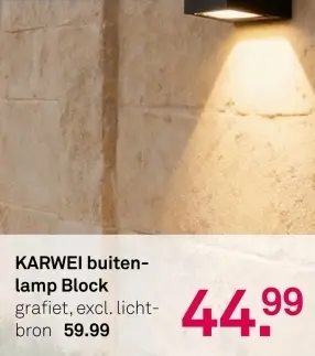 Aanbieding: buitenlamp Block