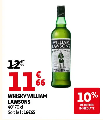 Offre: Whisky william lawsons